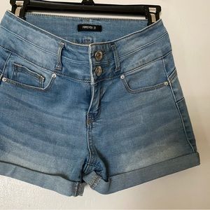 Denim jean shorts